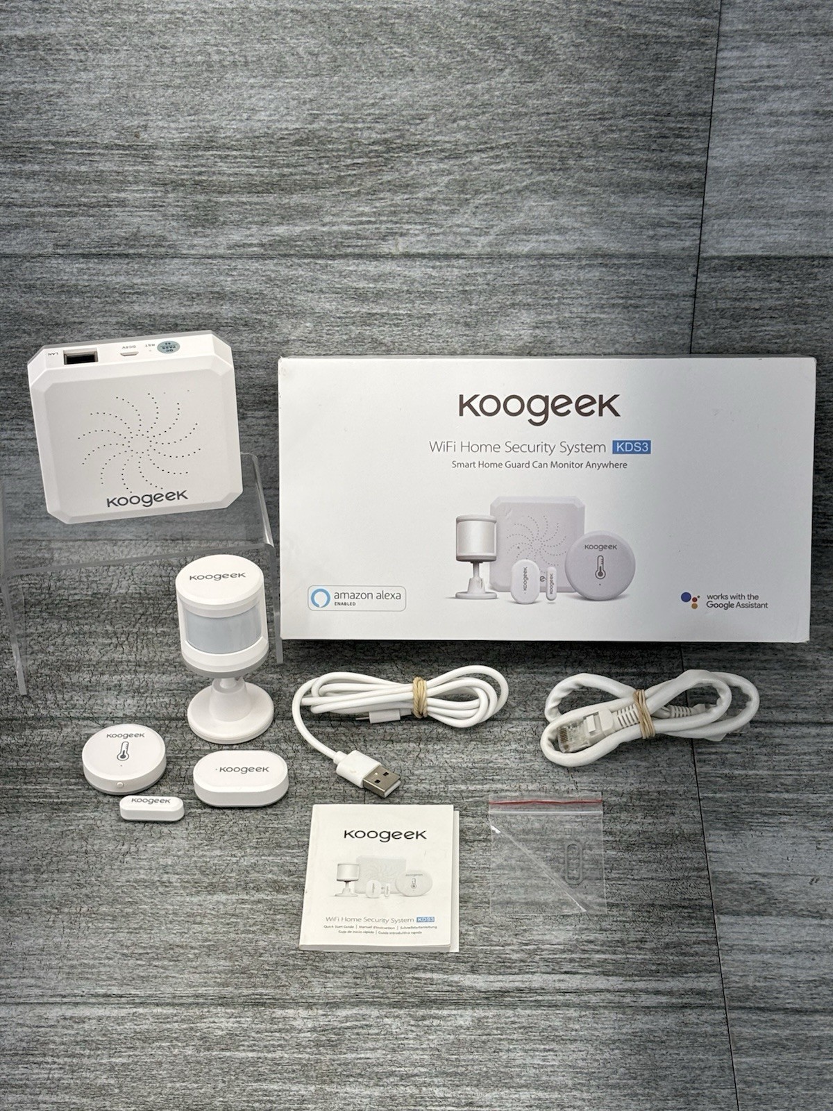 Koogeek WiFi Home Security System KDS3 Smart Home ZC-Z1-K Complete Set