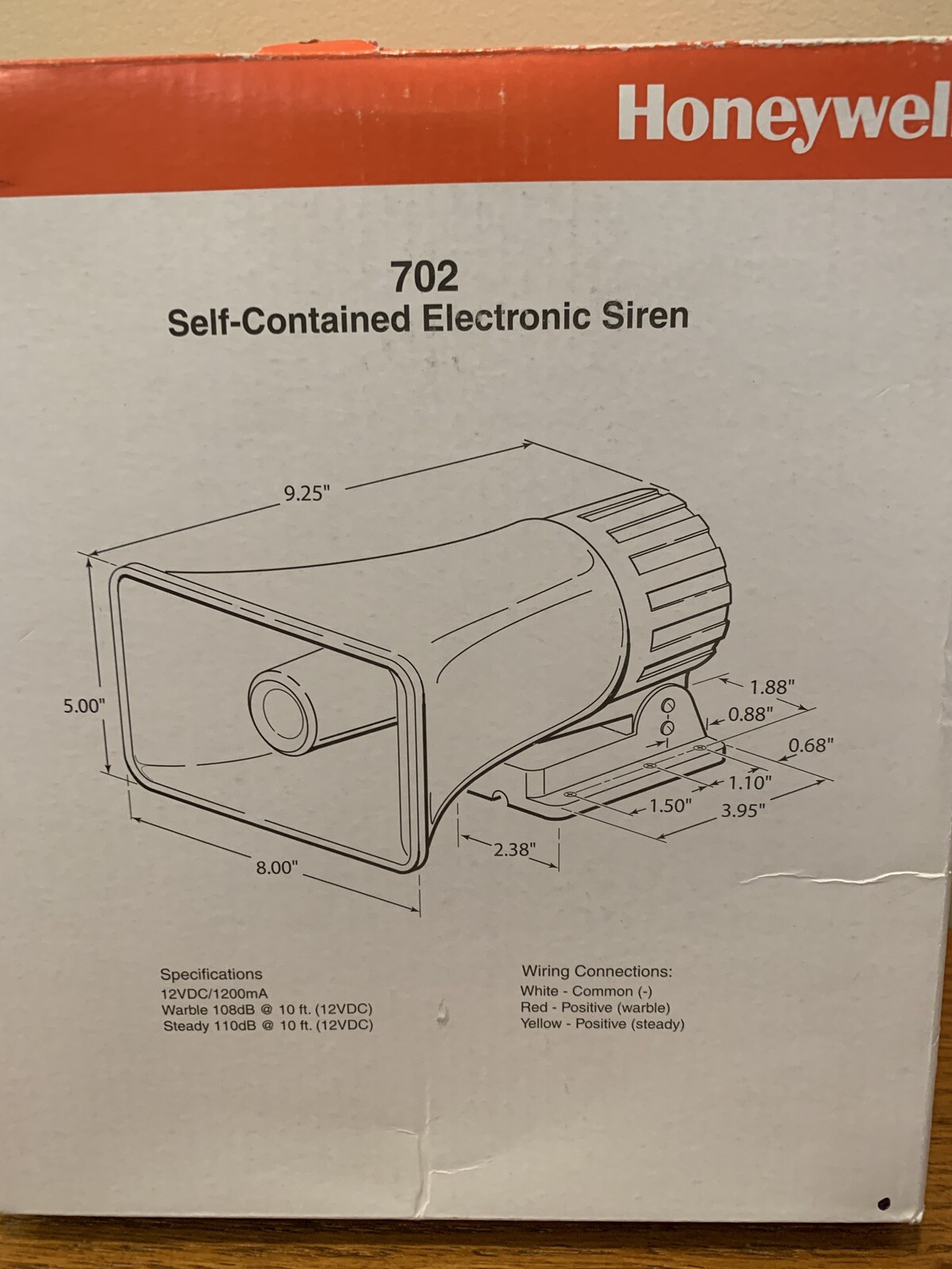 HONEYWELL 702 ELECTRIC SIREN – 12V DC – NEW