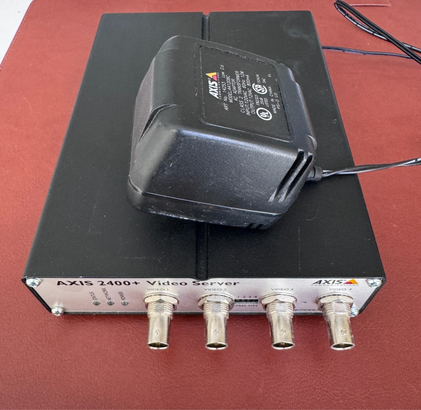 AXIS 2400+ Video Server 4-Channel Camera Network Encoder PN: 0175-001-01