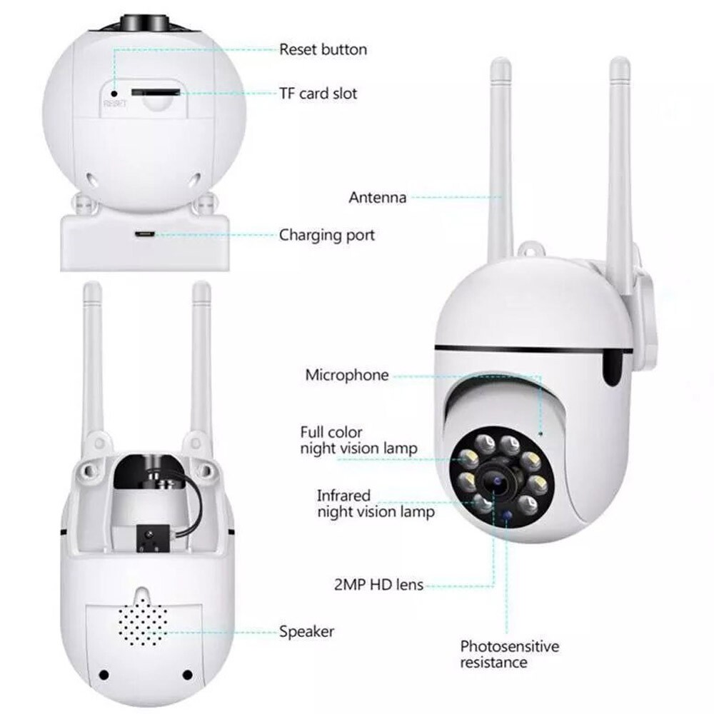 1-4Pack Wireless 5G WiFi Security Camera System Smart Outdoor Night Vision 1080P