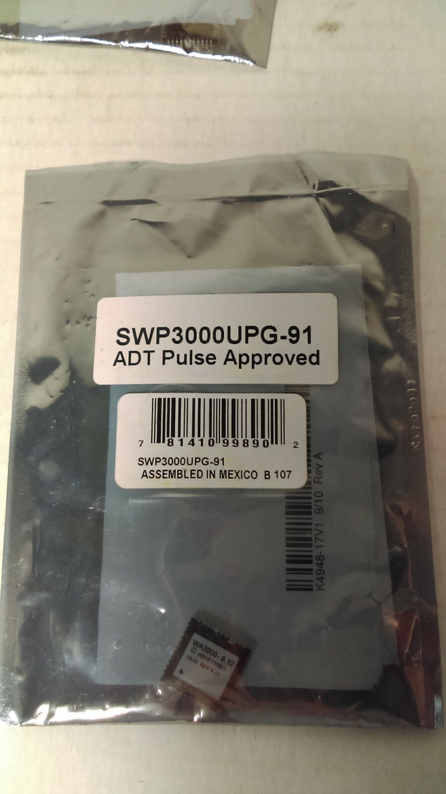 Lot of 3 (Three) ADT/Honeywell Software Upgrade Kit SWP3000UPG-91