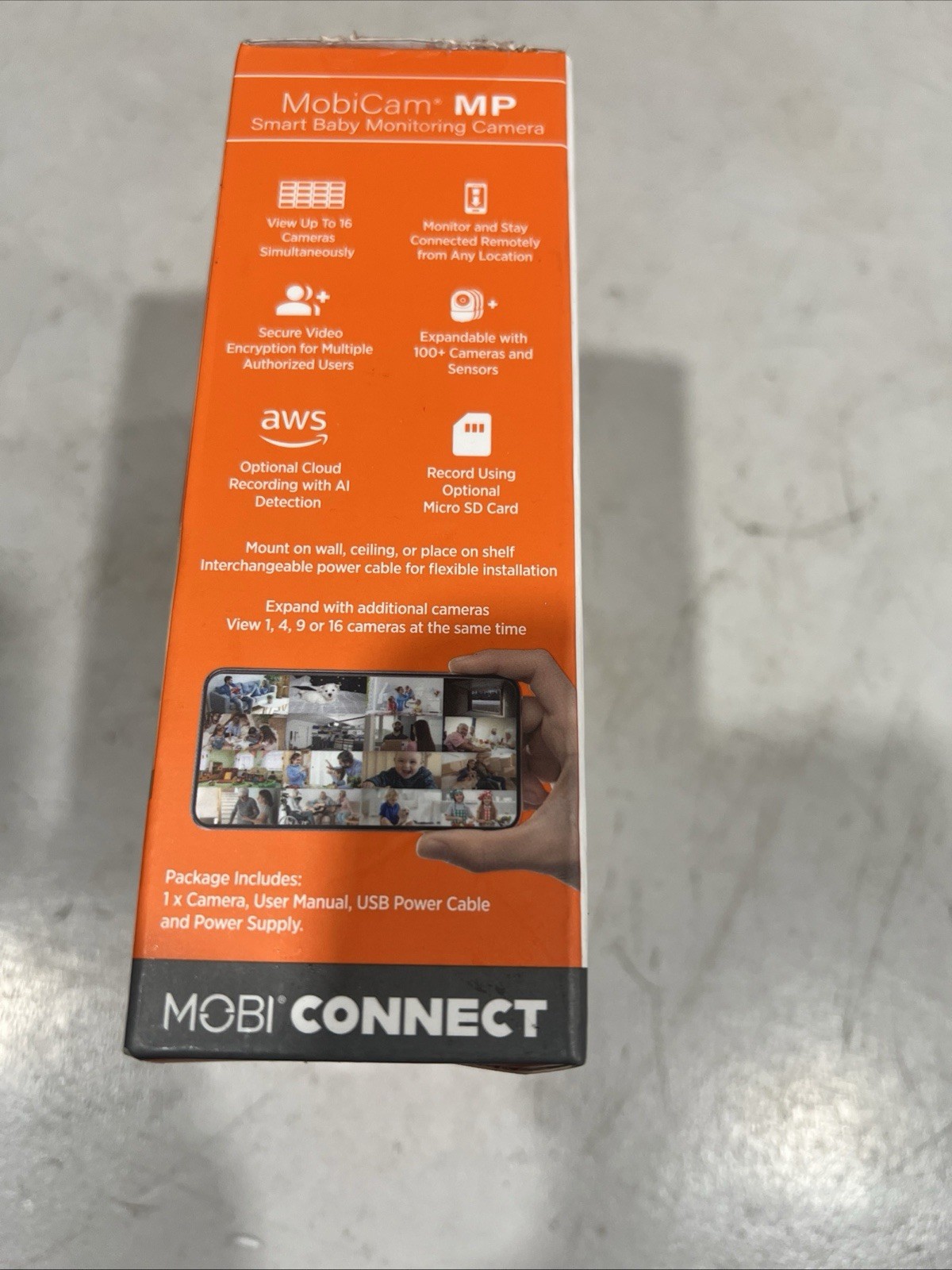 MobiCam MP Smart Baby Monitoring Camera, Security, Dual 2.4 & 5 GHz Wifi + Ble