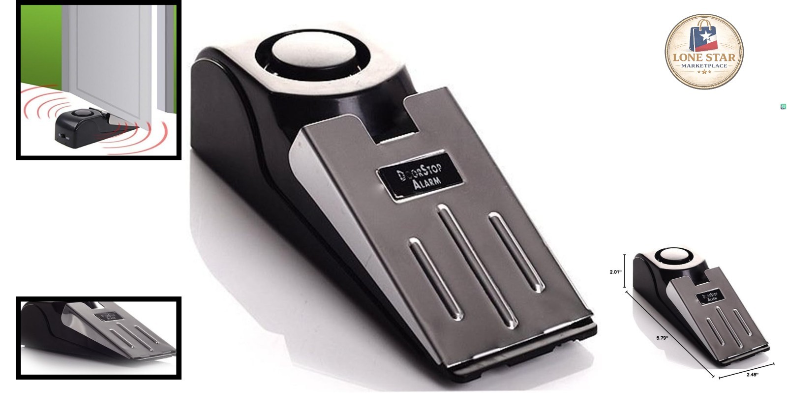 Easy to Use Door Stop Alarm with Loud 120db – Ultimate Travel Security Device
