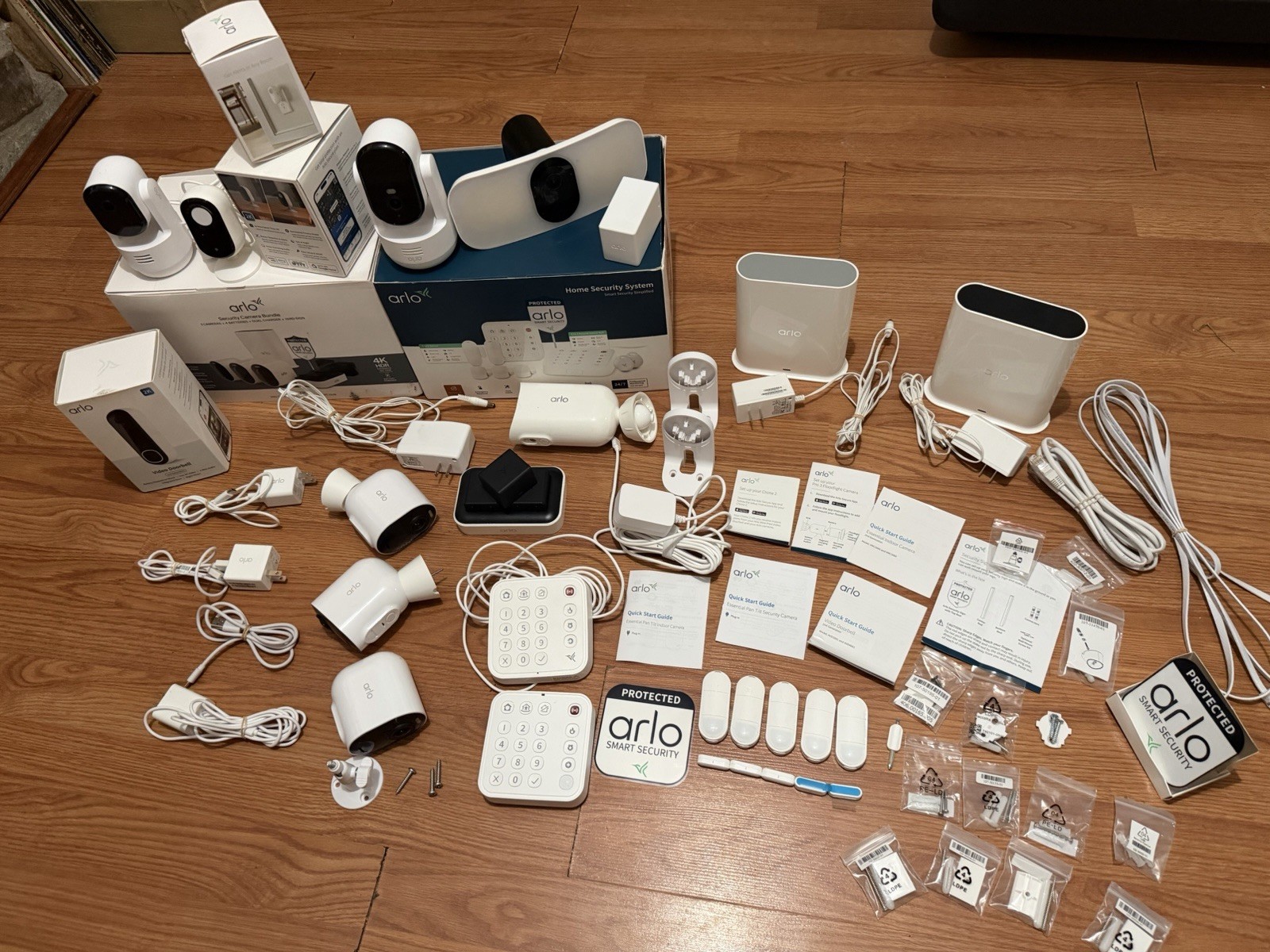 Total Arlo Home Security System (USED) (GIANT LOT) (15 Devices)