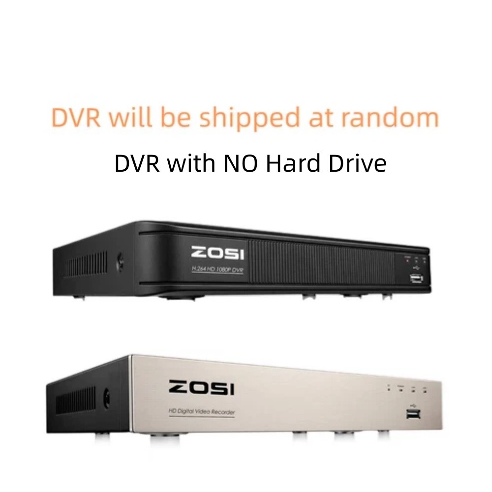 ZOSI 8CH 5MP Lite DVR 1080P Outdoor CCTV Security Camera System Kit Night Vision
