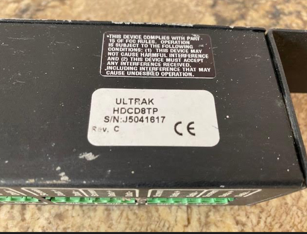 HONEYWELL HDCD8TP 8 PORT CODE BI-DIRECTIONAL DISTRIBUTION UNIT