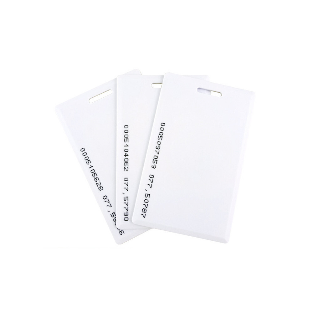 Clamshell 2MM Thickness 125KHZ EM4100/4102 RFID Access Control System card 50pcs
