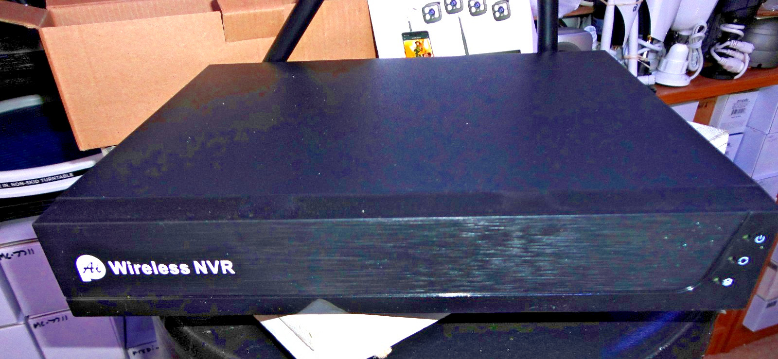Anssipo 8 Channel / 4K Wireless NVR System w/ 4 Cameras & Installed 1TB HDD