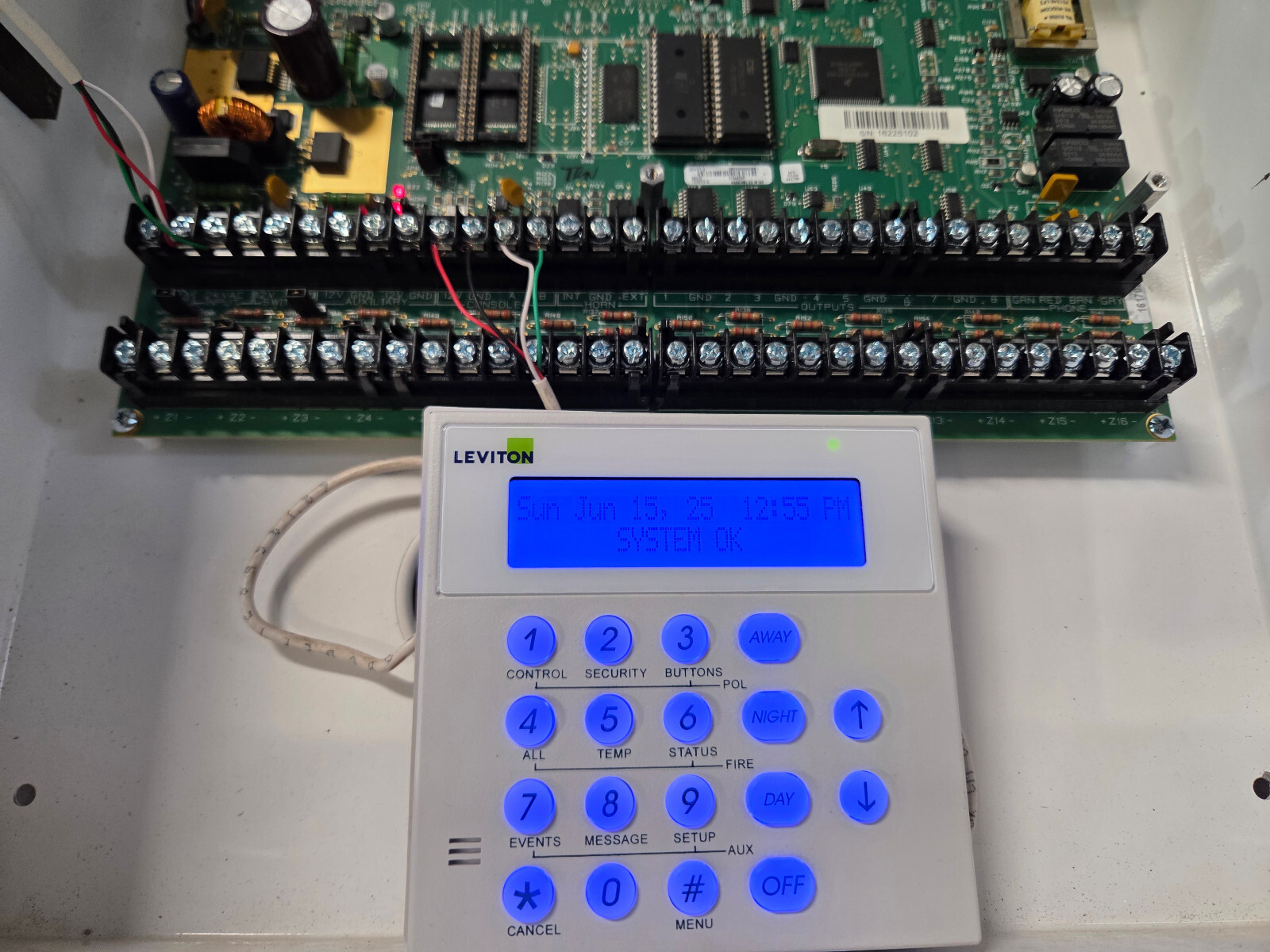 HAI Leviton Omnipro 2 security panel 20A01-3
