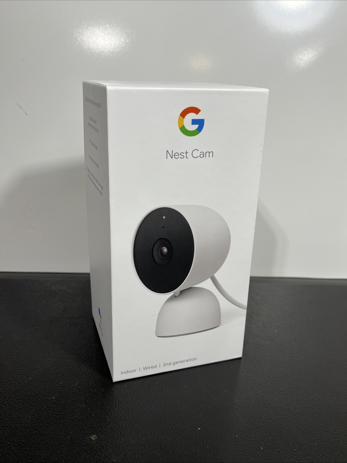 Google Nest Cam Indoor Wired 2nd Gen GJQ9T Security Camera White