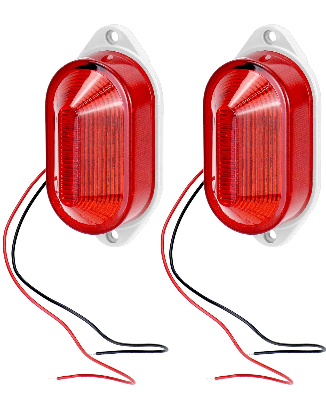 AC110V 120V Industrial Strobe Siren Alarm Warning Light – Red 110 dB Loud S…