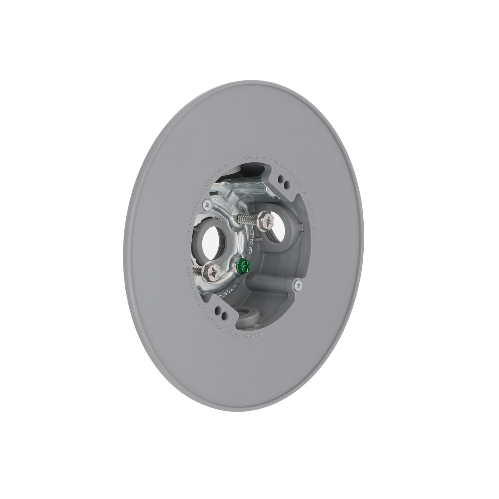 Hubbell-Bell PRCF57550GY Ceiling Fan Electrical box, Gray, 4 in. 4 in., Gray