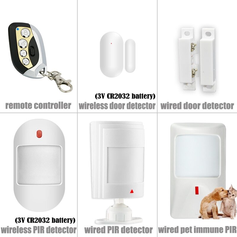 Sistema de Alarma para Casa Security Alarm System Wireless WIFI GSM Alexa Google