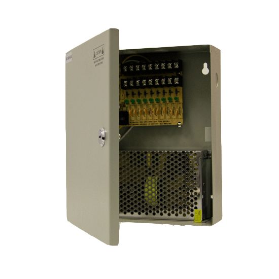 9 Port 12V 7.5A POWER SUPPLY BOX for CCTV CAMERAS 8 CH