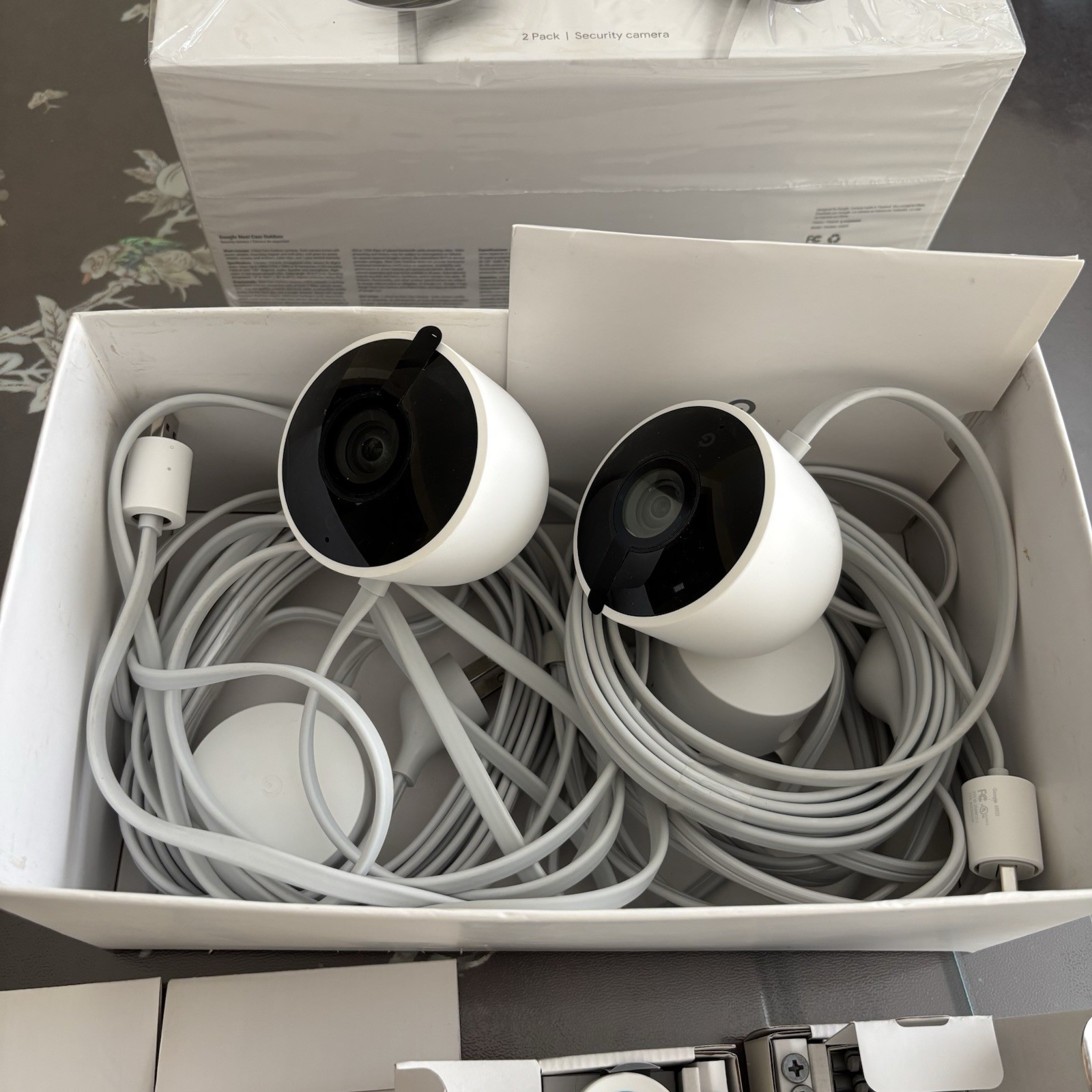 Google Nest Camera NC2400ES Outdoor Security Camera – 2 Pack- Open Box