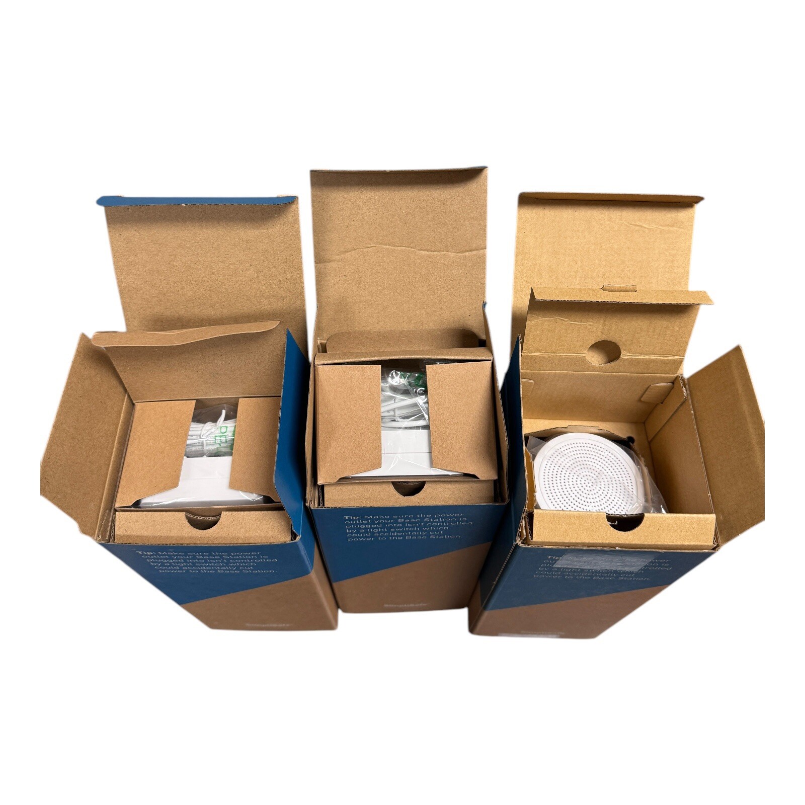 SimpliSafe Home Security Base Station GEN3 BS3W Lot of 3. Missing one charger.