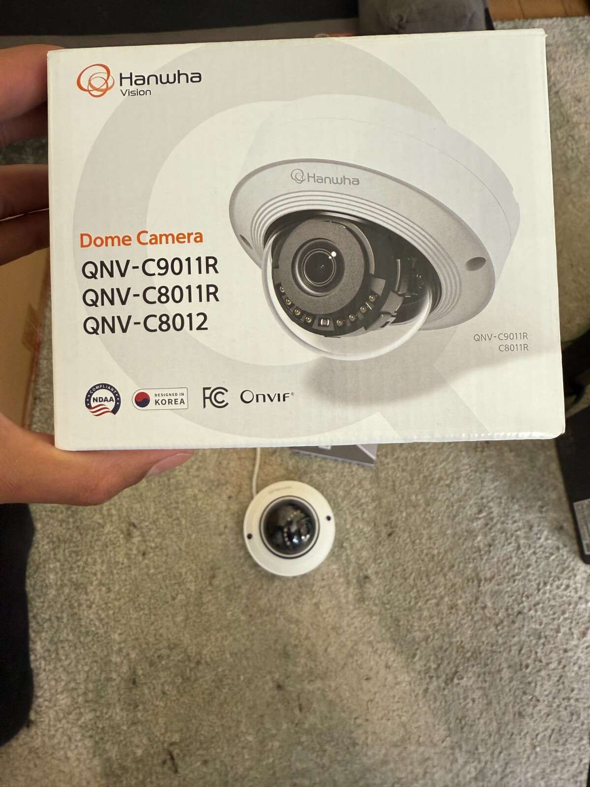Hanwha Techwin QNV-C9011R 8MP IR Vandal Dome Camera