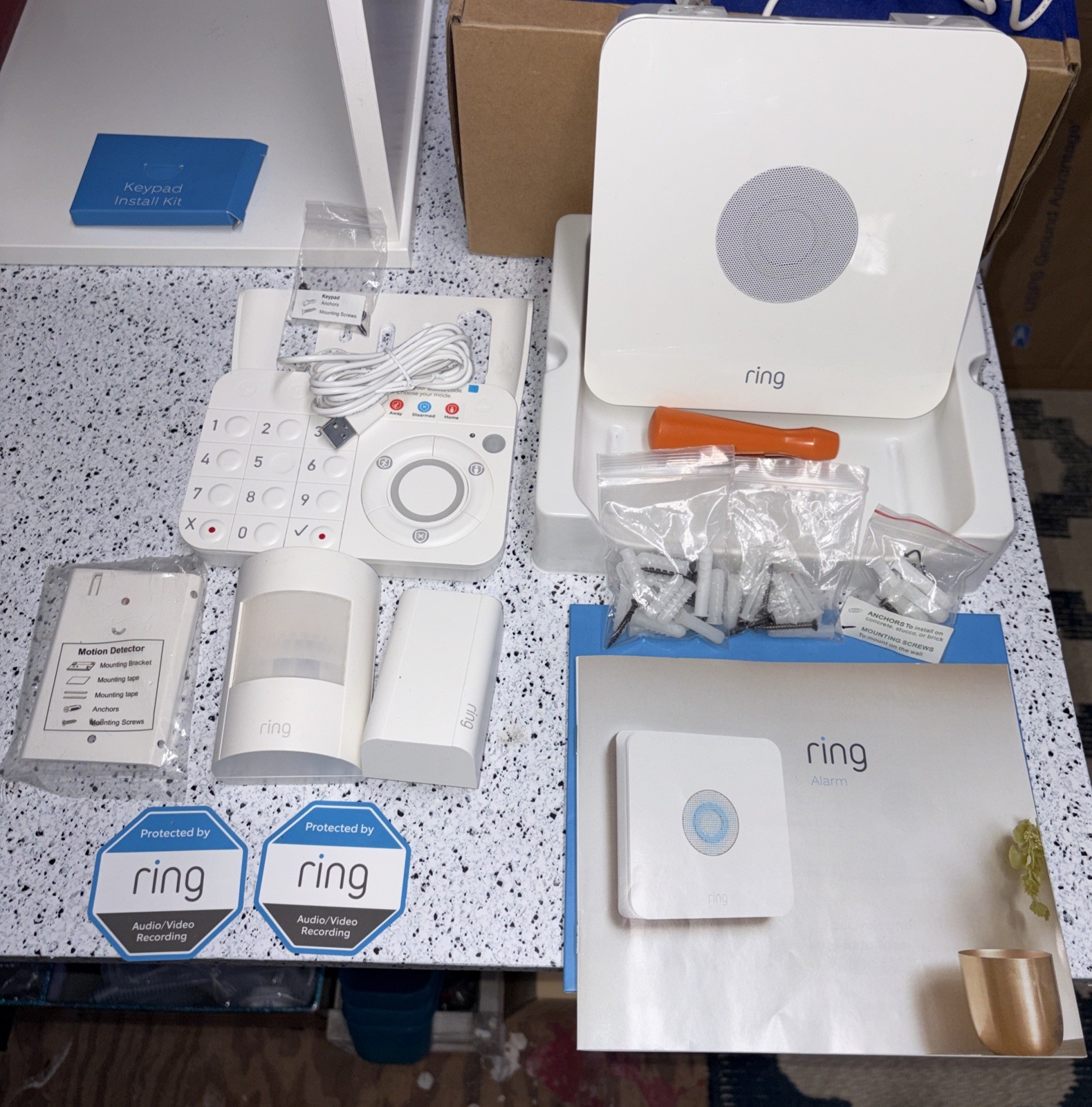 Ring Alarm Wireless Security Kit (missing contact sensor) 2019 1st Gen