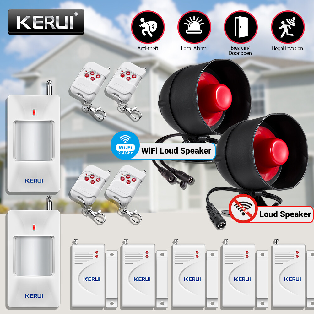 KERUI Wireless WiFi Alarm System Siren Smart Home Security Burglar Tuya APP Kit