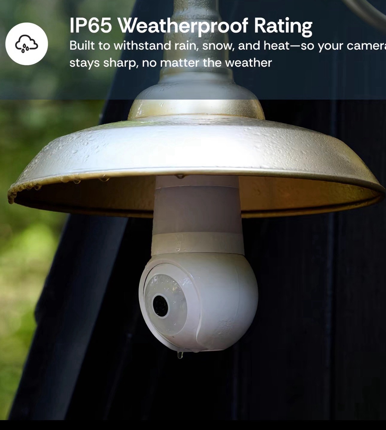 Luna Light Cam V3 Wi-Fi Bulb Camera Spotlight Color Night Vision IP65 White