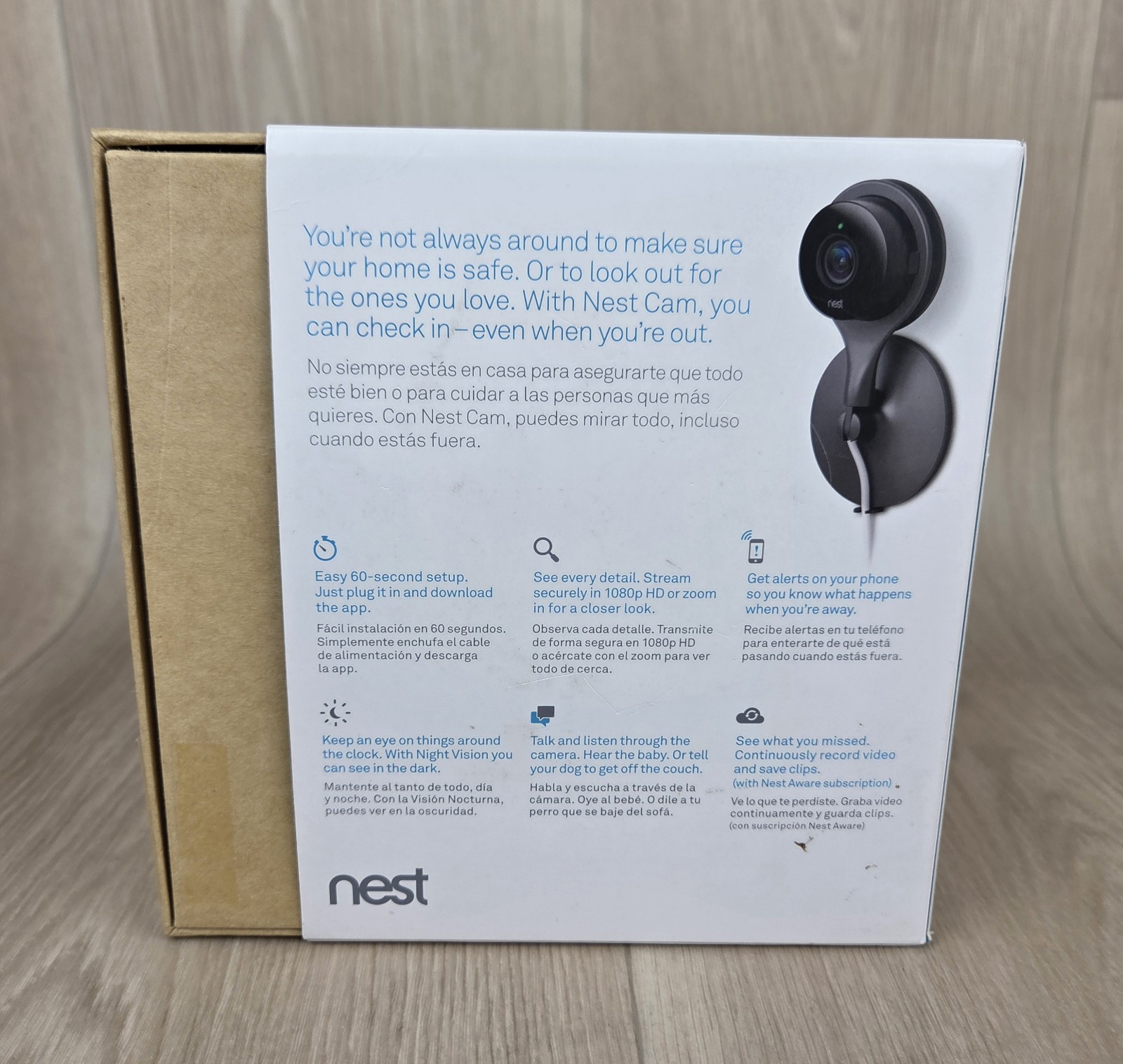 Google Nest Cam Indoor Black 1st Generation Magnet Mount w/Box A0005-NC1102ES