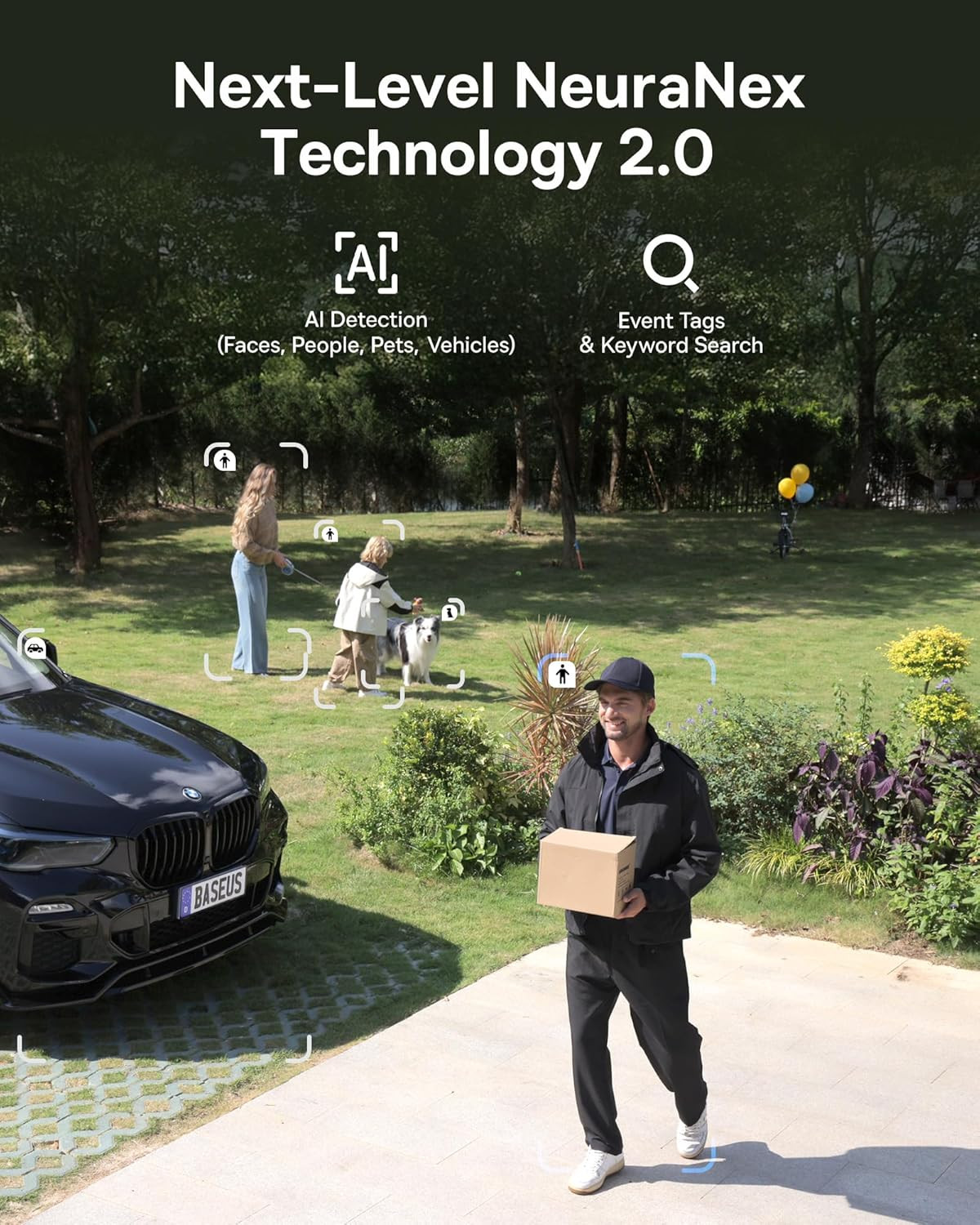 X1 Pro Dual-Tracking Solar Security Camera Outdoor Wireless, Dual 3K AI Cameras,