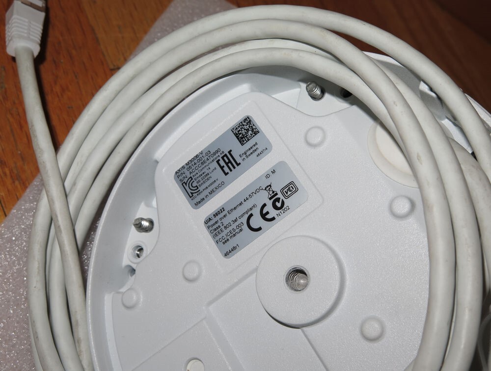 Axis M3006-V 3MP Fixed Mini Dome PoE IP Network Camera – 0514-001-03 – Tested