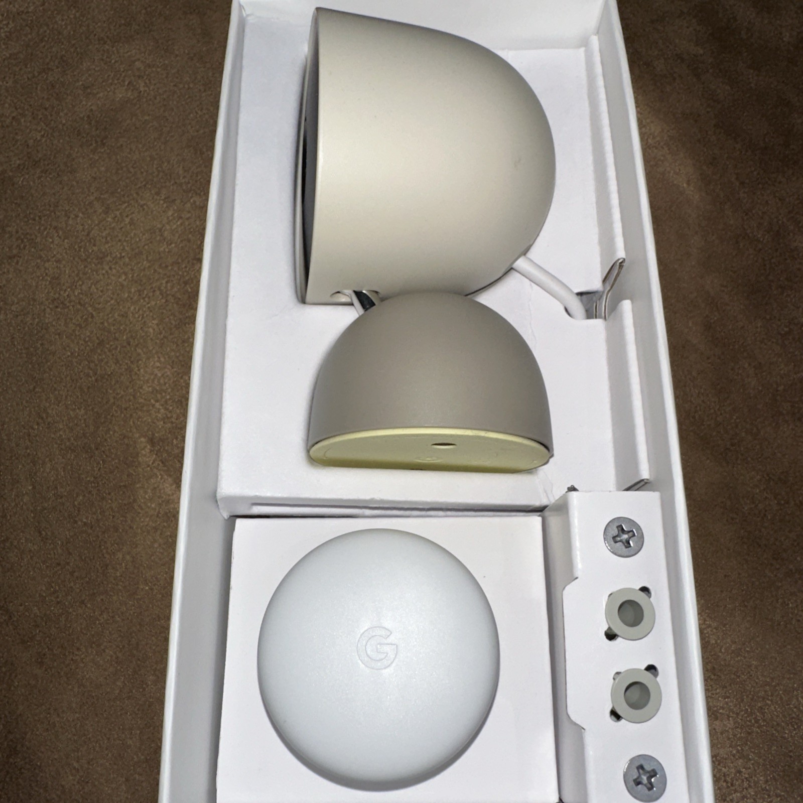 Google Nest Security Cam Indoor Wired 2nd Gen – Linen – GA03179-US- New