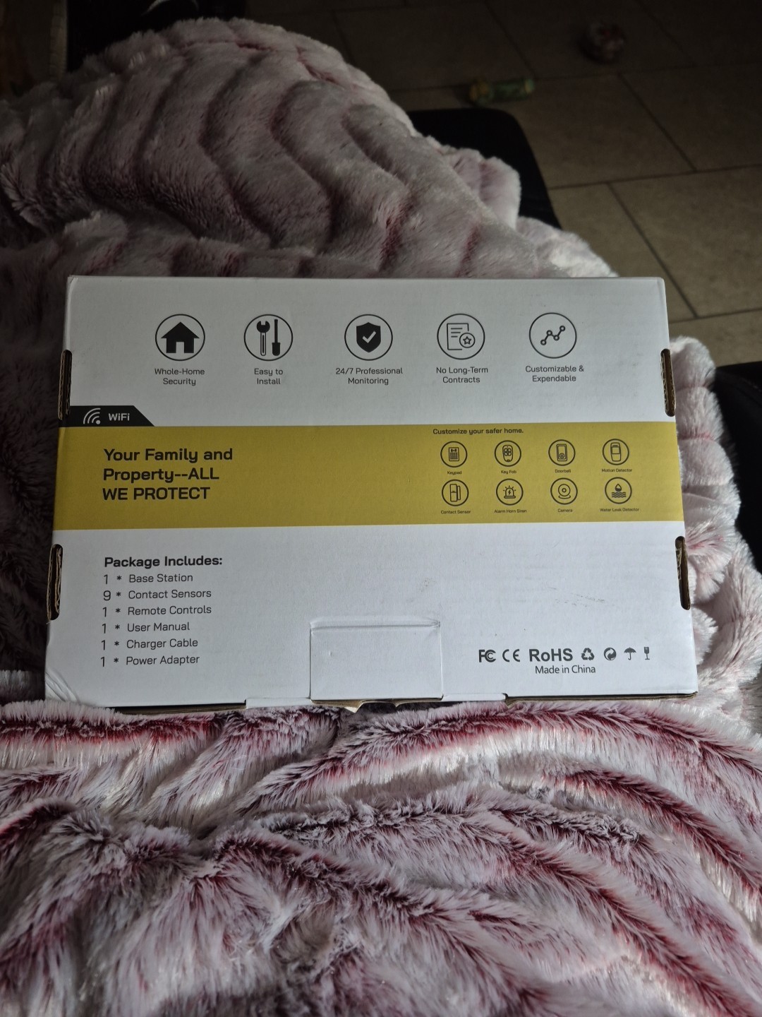 Tolviviov Home Alarm System 12 Piece Kit Google Home Amazon Echo