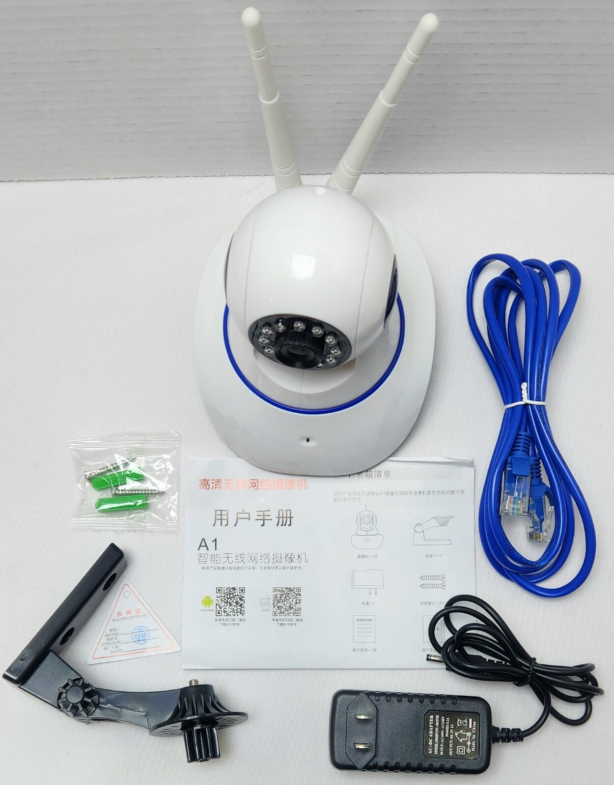 Indoor Wireless WiFi HD IP Camera Pan/Tilt MotionDetect App Control Video Camera