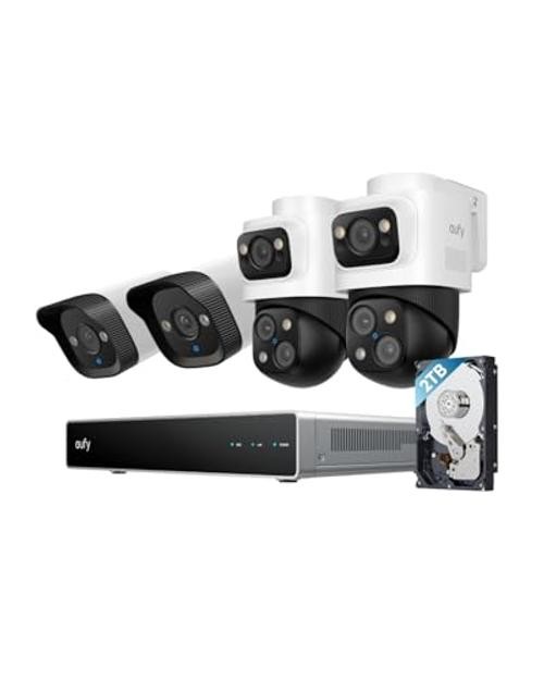 PoE NVR Security Camera System S4, 24/7 Recording,Up 2Bullet-PTZ+2Bullet Cams