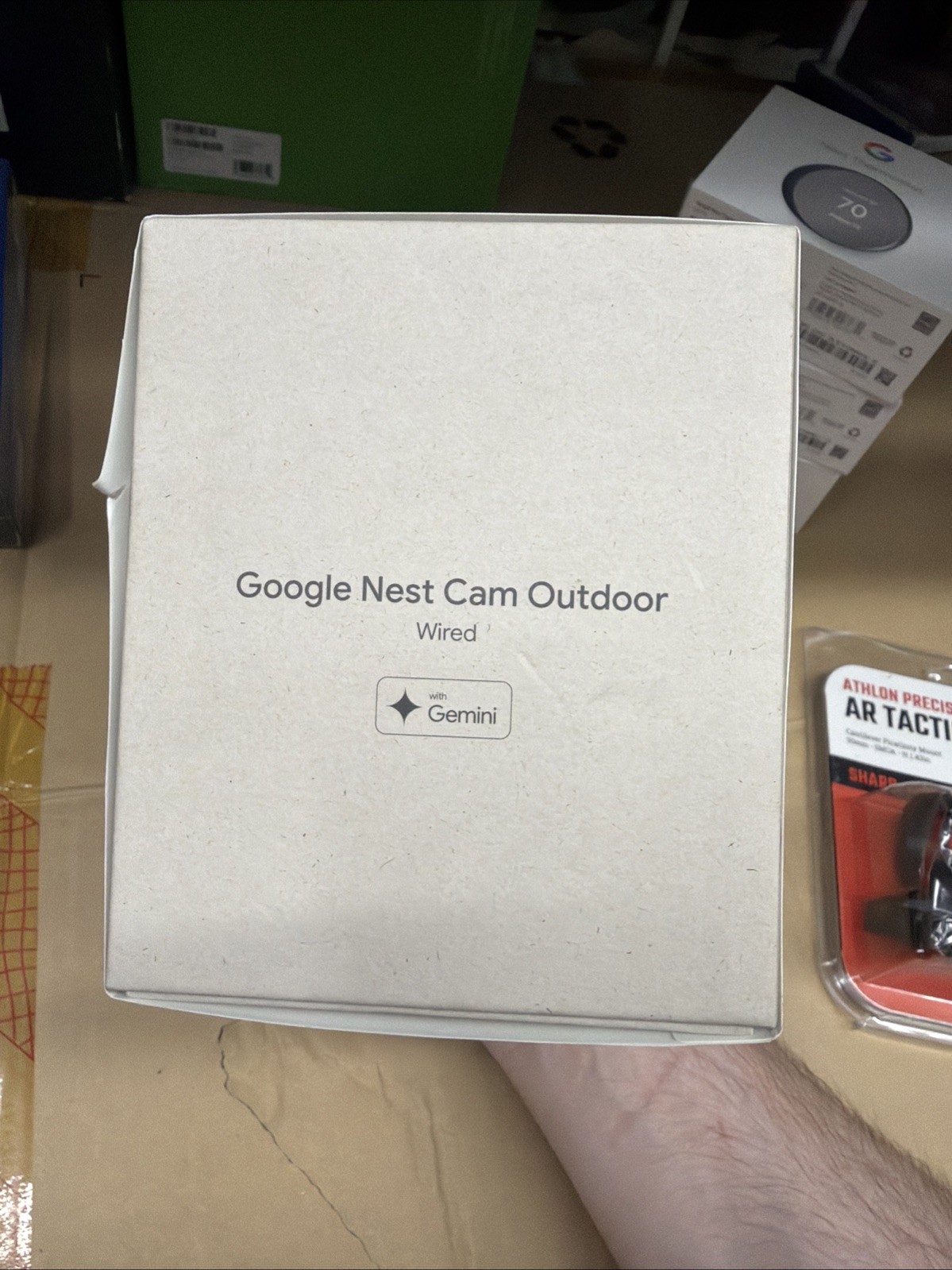 Google Nest Cam Outdoor Wired Security Camera 2nd Gen 2K HDR IP65 AI (Snow)