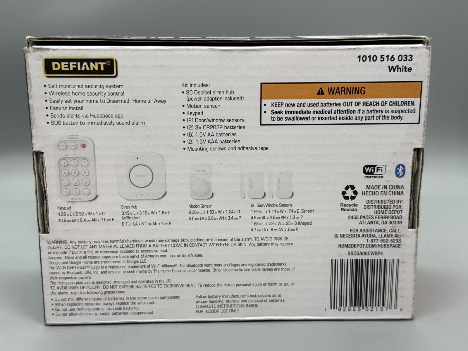 Defiant Smart Home Alarm System Powered by Hubspace