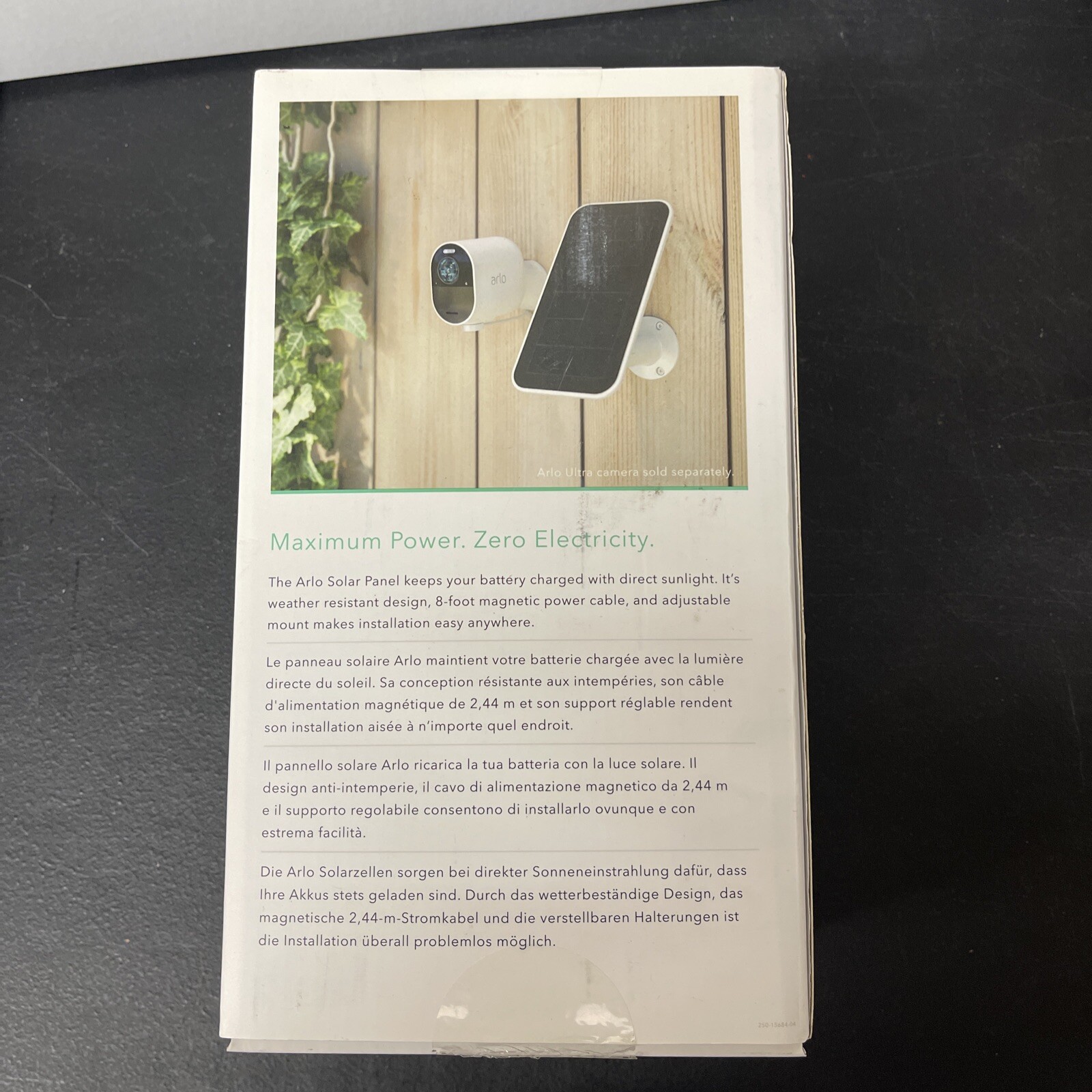Arlo Solar White Solar Panel VMA5600-10000S – New Open Box