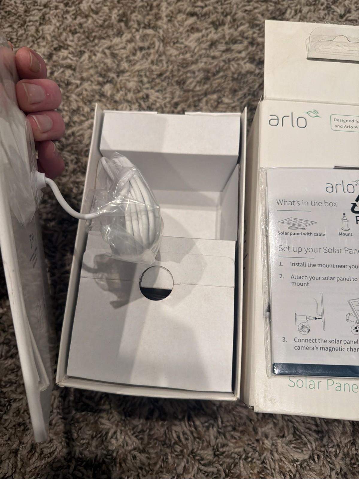 Arlo VMA5600 Solar Panel Charger Ultra, Ultra 2, Pro 3, Pro 4, Pro 3 Floodlight