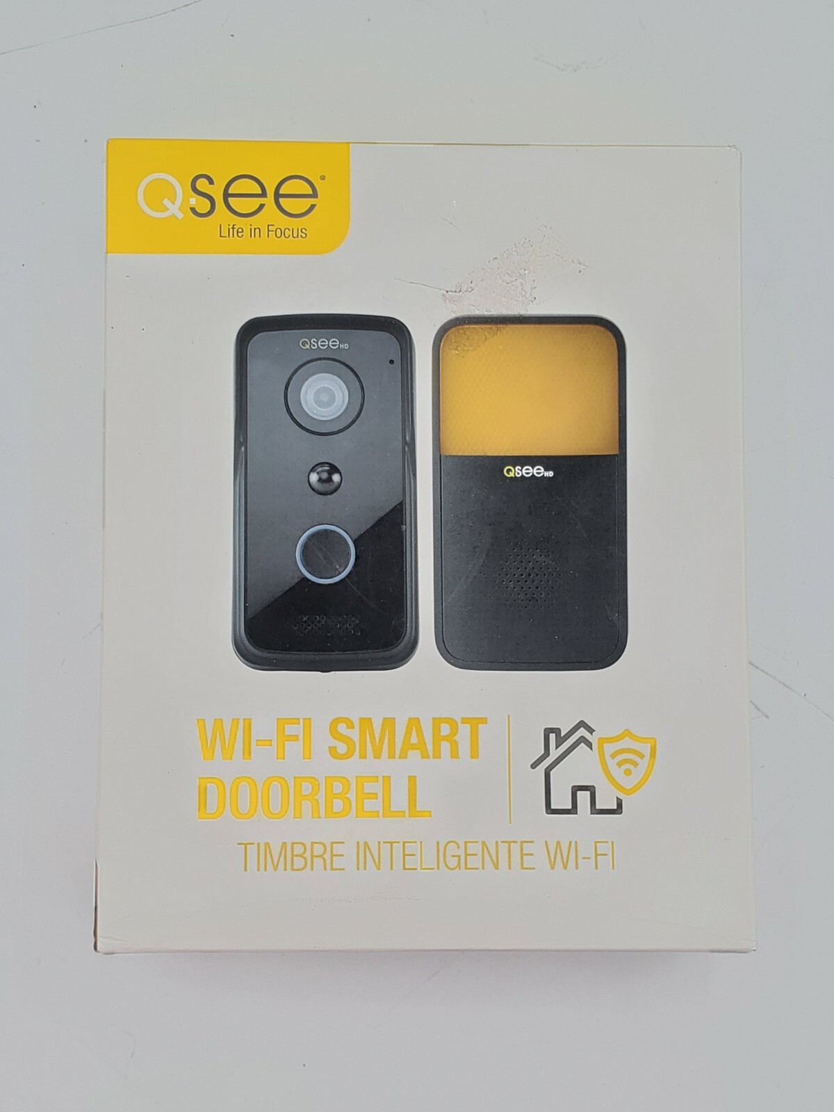 Q-See QCW1000BC – Q-see Wi-Fi Doorbell Camera & Chime – Black – Full-duplex –