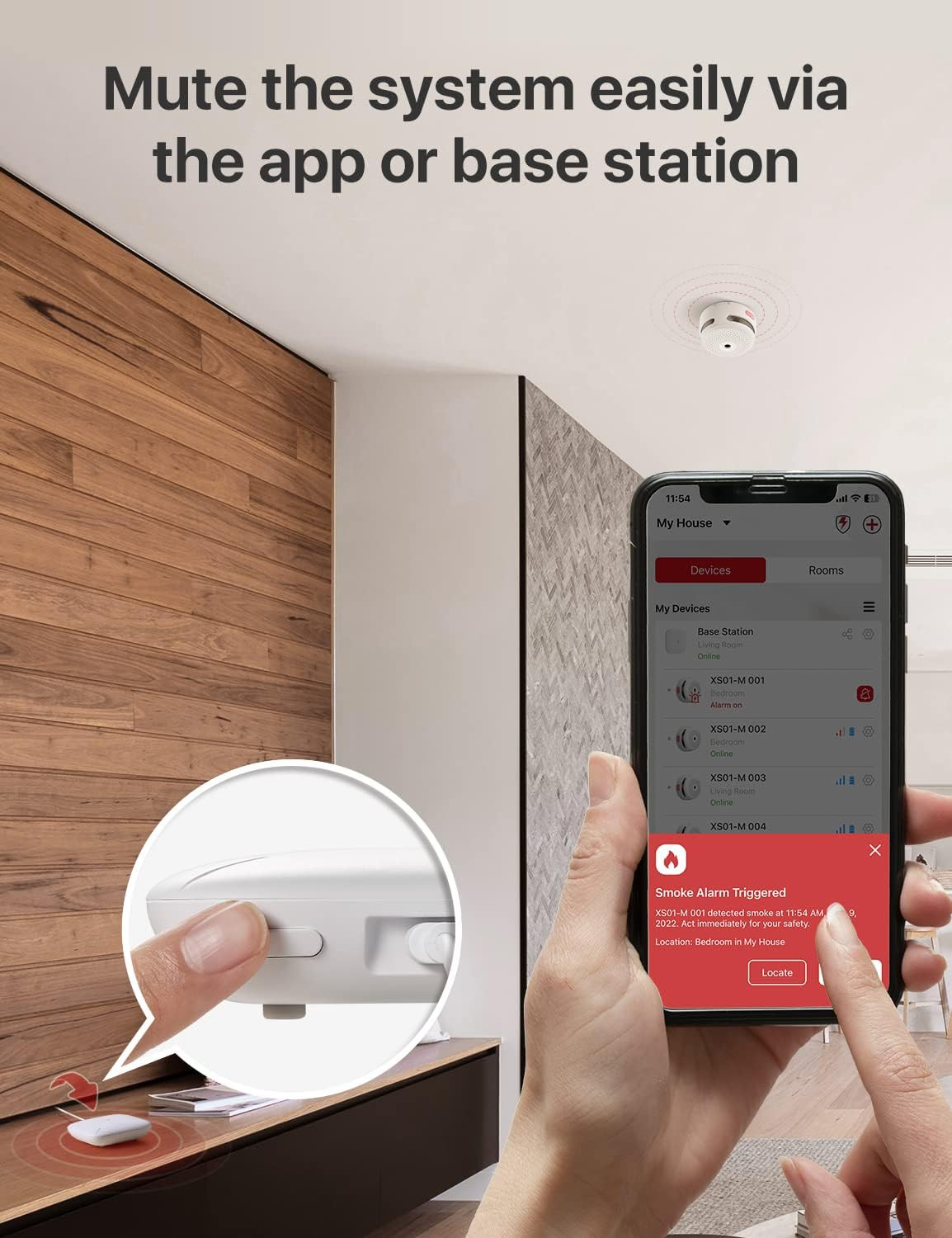 Smart Home Base Station 2.4 GHz Wi-Fi Required Enhance Your Home Safet
