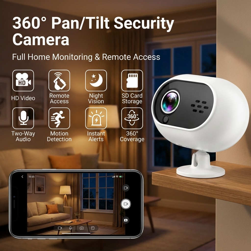 1080P WiFi IP Security Camera Wireless CCTV System Home Indoor Baby Pet Monitor
