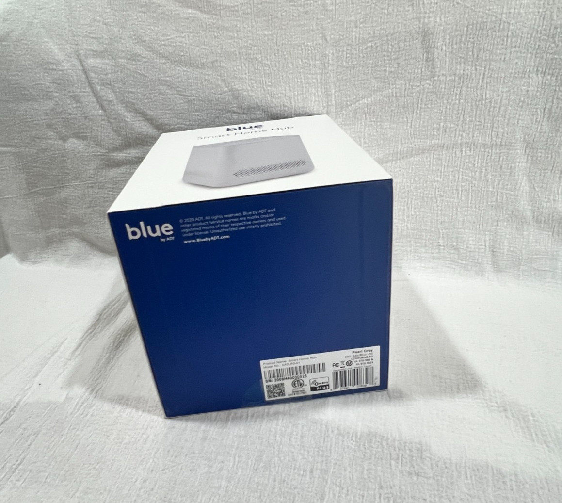 Blue ADT Smart Home Hub S40LR0-01 Security Wi-Fi Pearl Gray