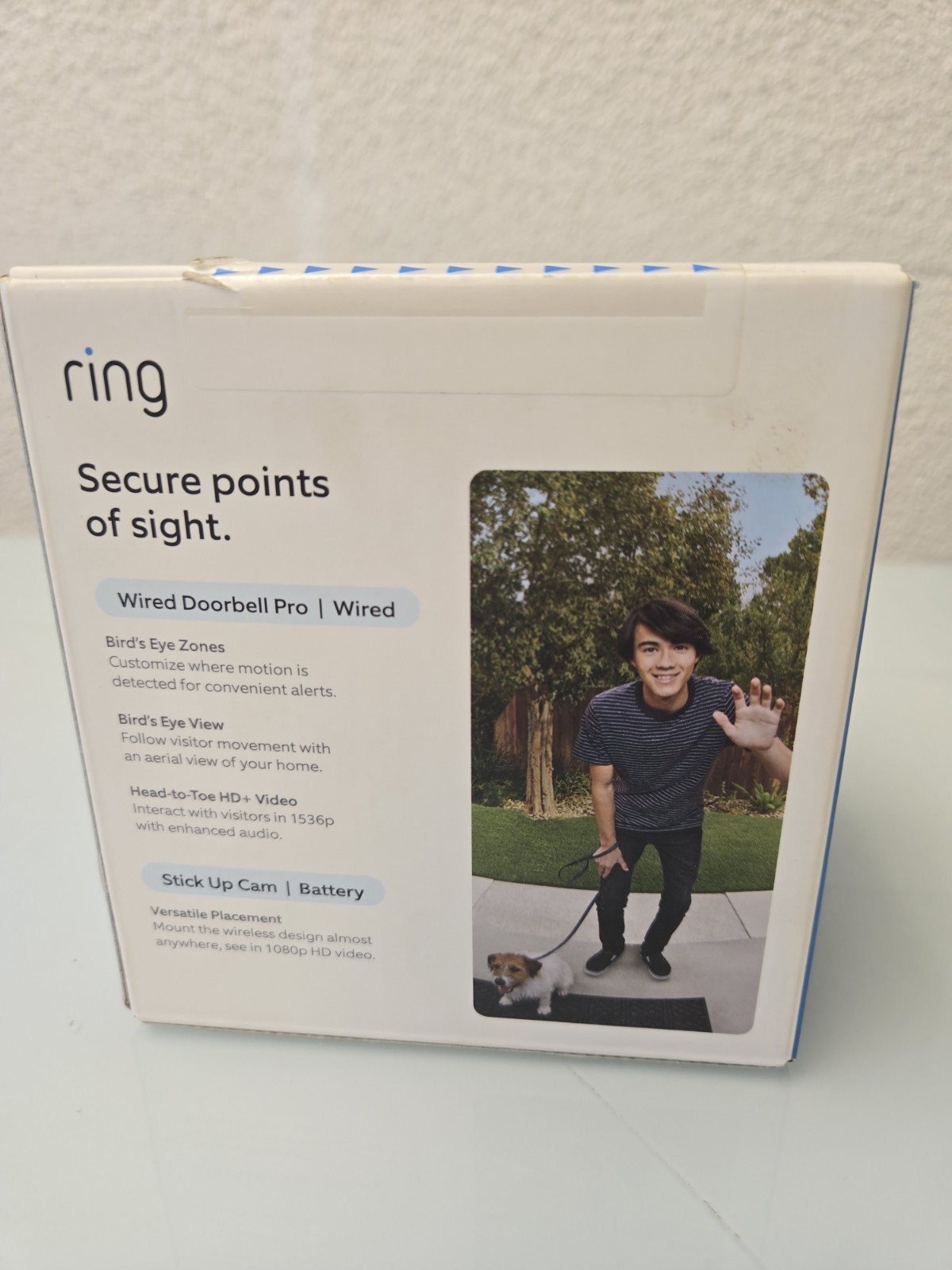 SEALED NEW Ring Advanced Security Set Wired Doorbell Pro with Stick Up Cam