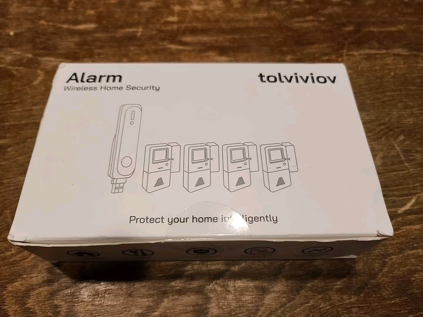 tolviviov Home Alarm System3rd Gen 4pack 120dB Alarm Door/Window Sensors with…