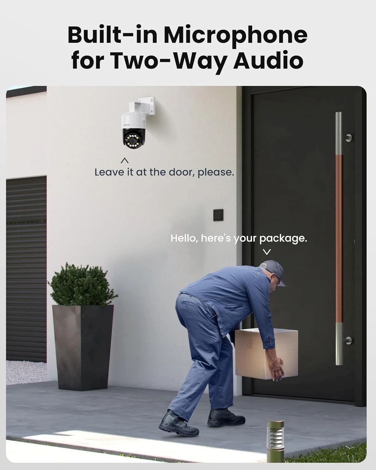 ZOSI 8/16CH 4K PTZ PoE Security 8MP Camera System Add-On Person Vehicle Detect