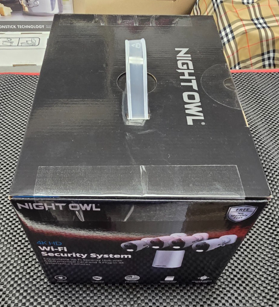 Night Owl 8-Ch, 4-Camera Indoor/Outdoor Plug-In Wi-Fi IP 4K 64GB Security System