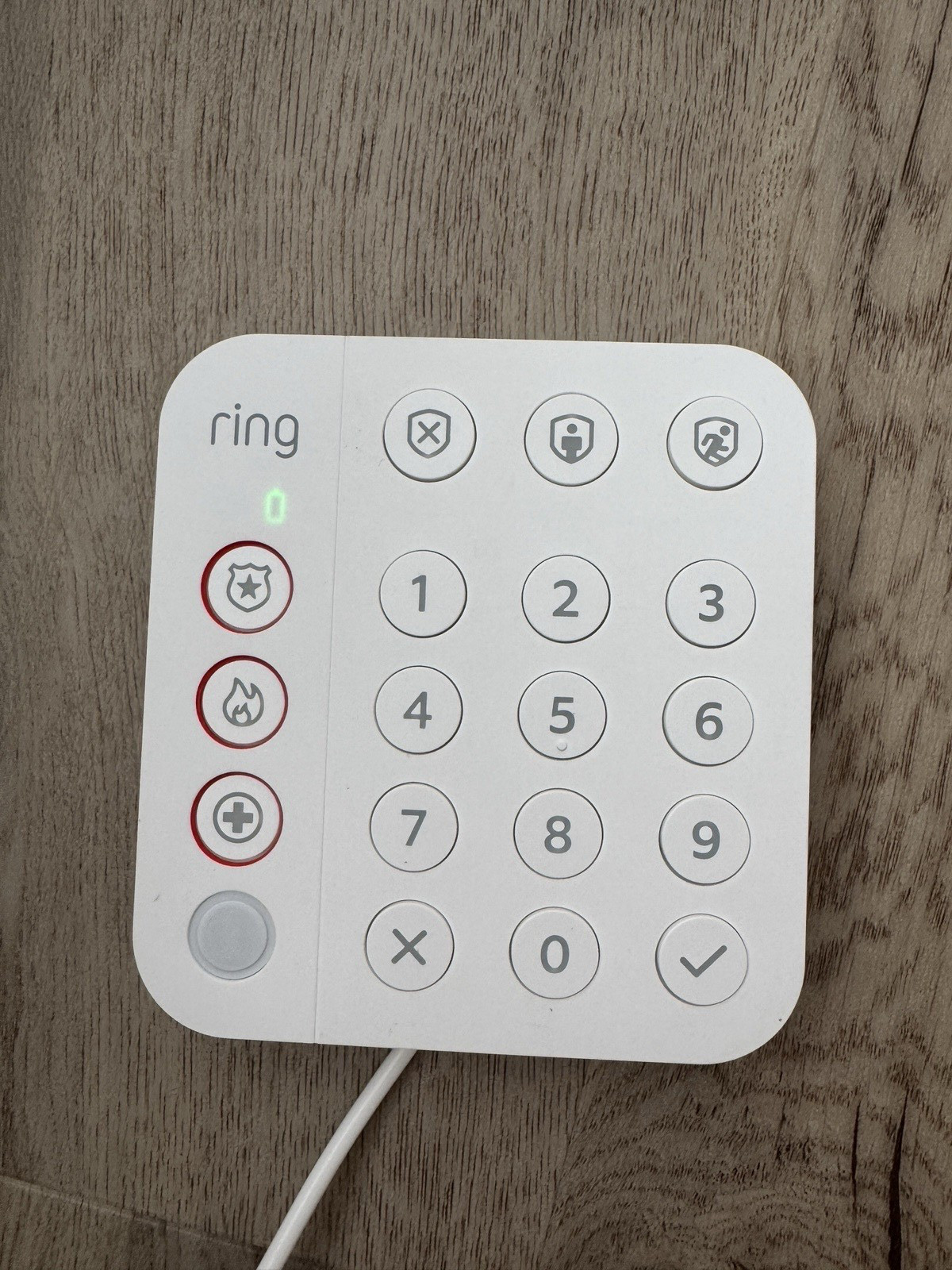 Ring 5AT2S7 (2nd Gen) Home Security System Wireless Alarm Keypad w/Power Adapter