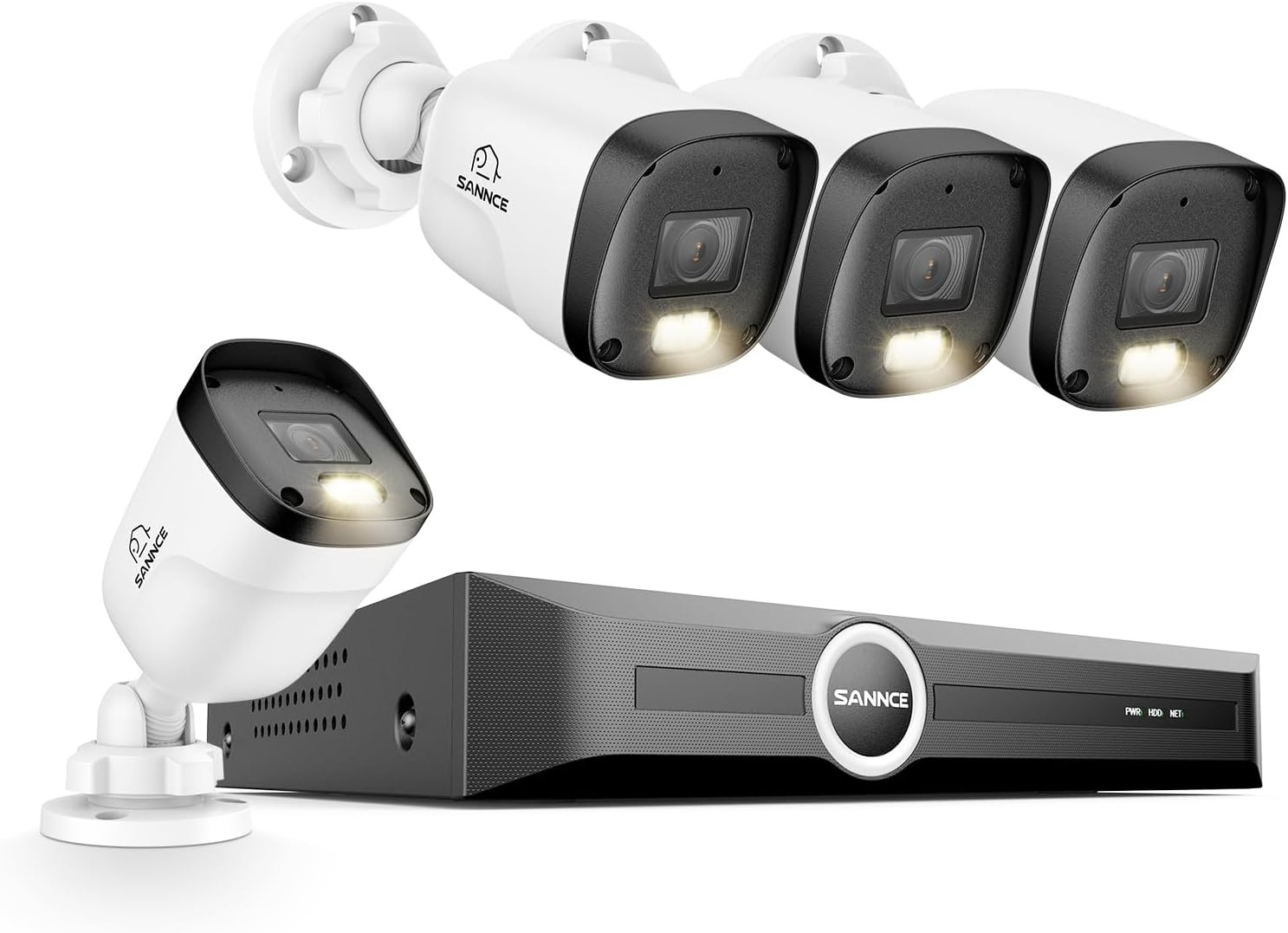 2K 3MP Poe Security Camera System – 8CH 6MP Surveillance NVR with 4PCS 3MP HD We