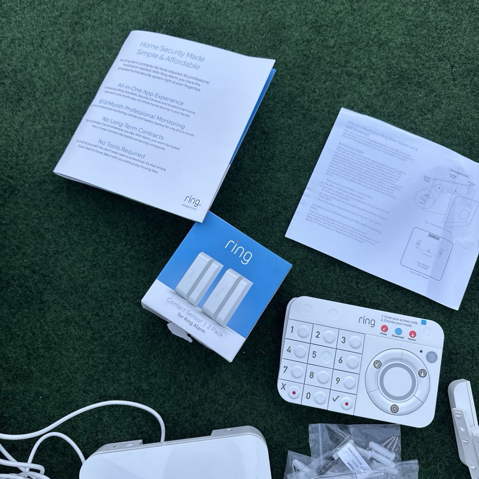 Ring Alarm Home Security System With Base Station Contact Sensors & More
