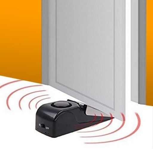 Easy-Use Door Stop Alarm with Loud 120DB Siren – Perfect for On-the-Go Safety