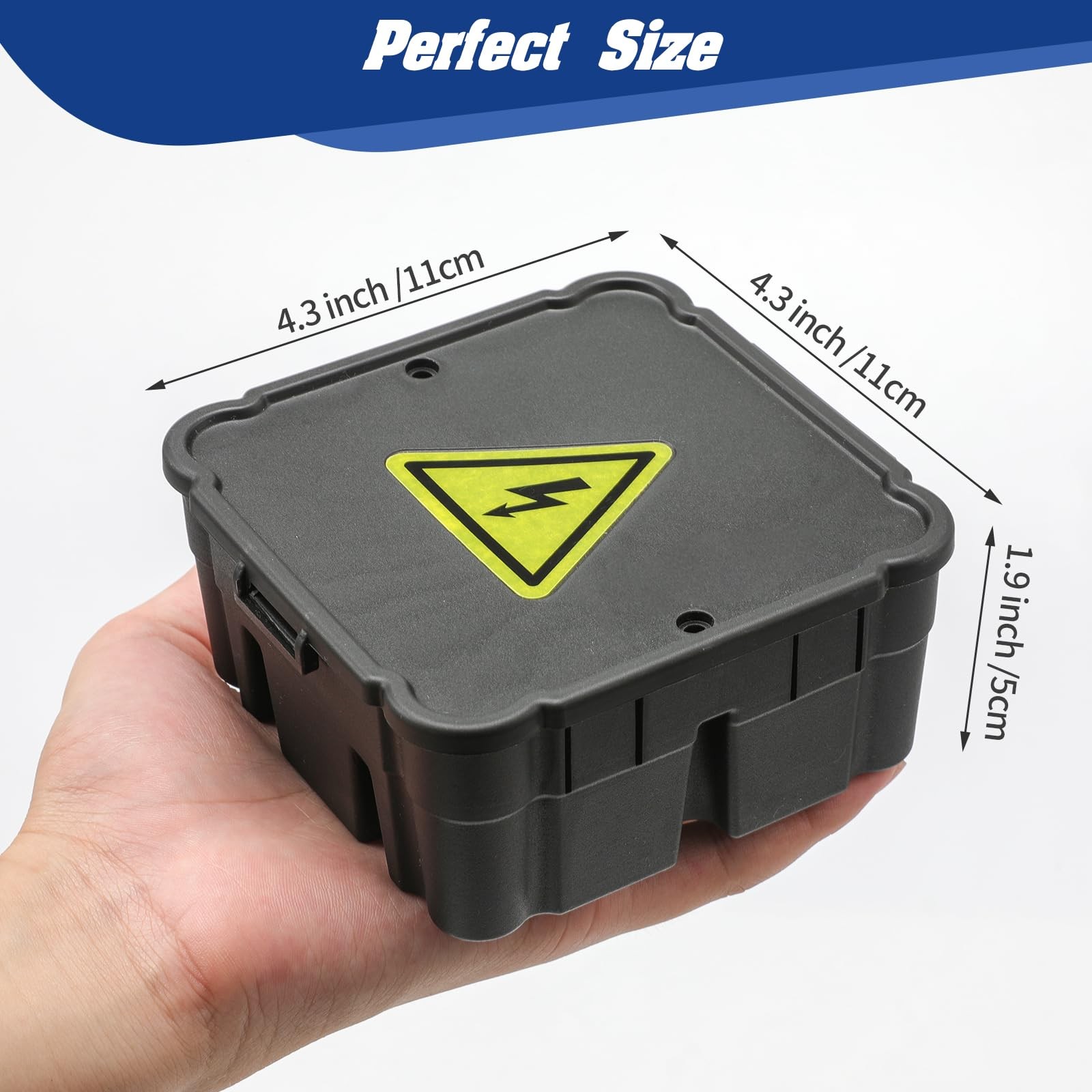 Black Open Splice Junction Box (6 Pack)，Open Splices Repair black