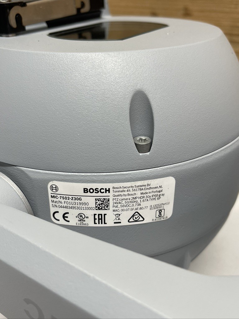 Bosch MIC 7000I PTZ Starlight Camera 2MP HDR 30x IP68 Gray MIC-7502-Z30G