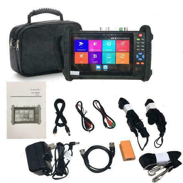 7″ Tester Monitor Pro 7in1 for IP PTZ HD TVI AHD CVI Analog CVBS camera
